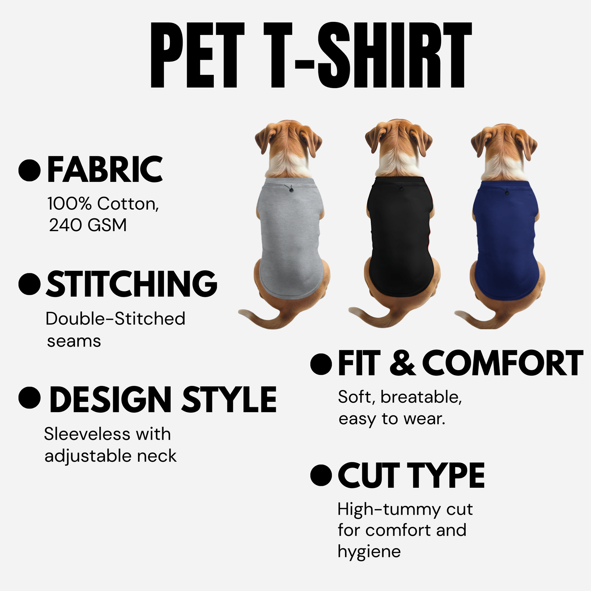 "I Bite Harder Than Your Ex – Funny Pet T-Shirt | Bold Graphic Print, 100% Cotton, Adjustable Neck & High-Tummy Cut"